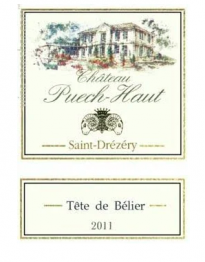 Chateau Puech Haut, St Drezery Tete de Belier Rouge 2018 Languedoc