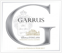 Chateau d'Esclans Cotes de Provence GARRUS 2018 Provence